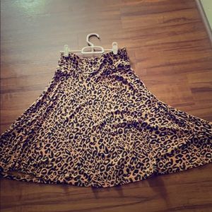 Cristina V leopard print skirt